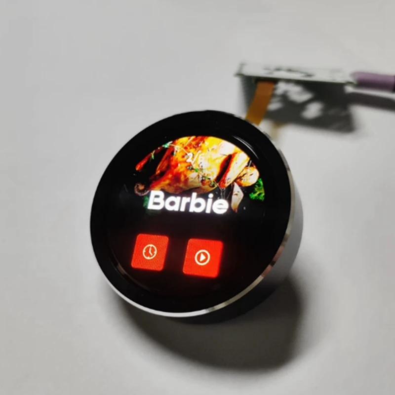 ESP32 S3 LVGL papan pengembangan 1.5 inci 466X466 layar tampilan kenop sentuh OLED melingkar dengan Wifi Bluetooth