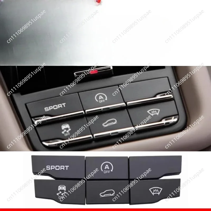 For 1pc For Porsche Cayenne Center Button Sport Mode Auto Start-Stop Anti-skid Body Balance Button Switch