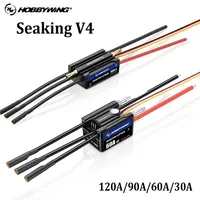 Hobbywing Seaking 30A/60A/90A/120A V4 ESC Built-in BEC / LP67 Fully Waterproof Design for RC Boar
