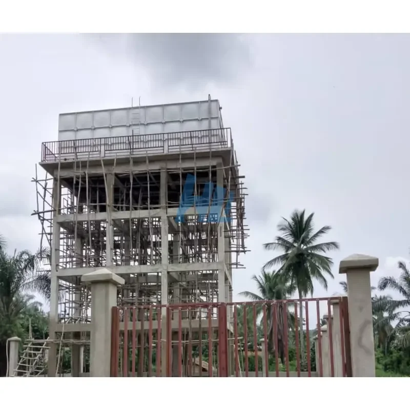 WRAS Overhead FRP SMC Fiber Glass GRP Modular Elevated Water Tank with 1 Year Warranty Food Grade Panels for UAE