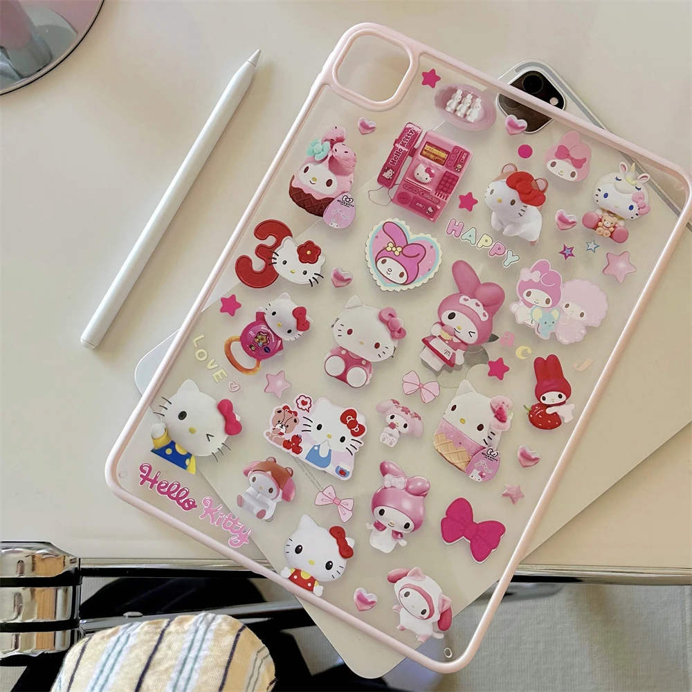 Acrylic Back Cover For iPad Air 5 4 3 10.9 10.5 10.2 7/8/9/10th Pro 11 2022 2024 Air11 2025 11th Mini6/7 9.7inch Case