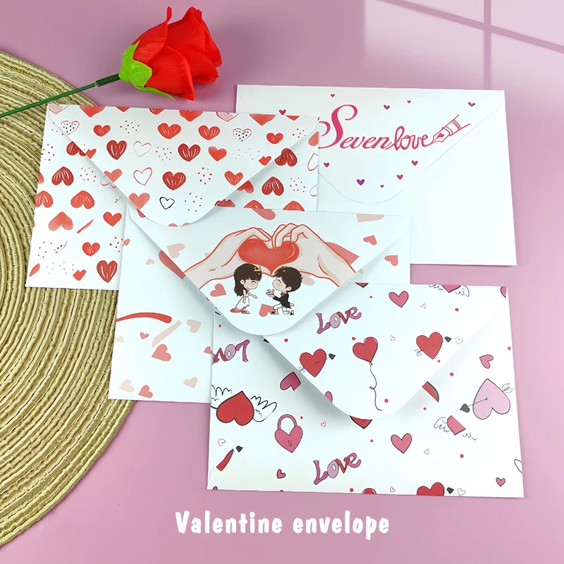 

50pcs Envelope Paper 16x11cm Love Letter Wedding Invitations High Business Supplie Postcard Giftbox Packaging Storage Stationery