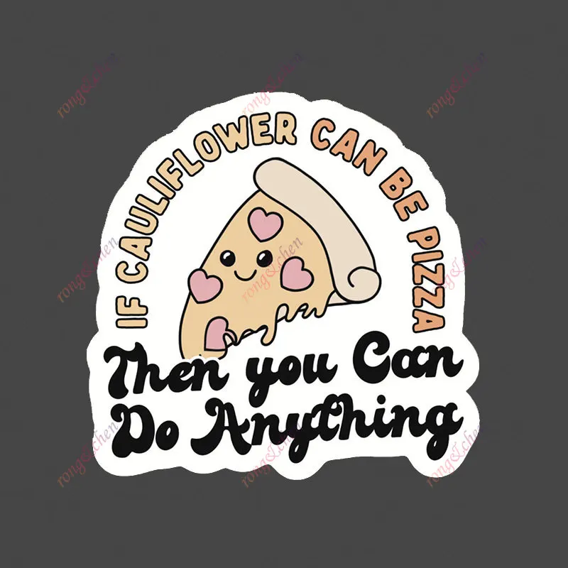 

Funny Car Sticker Cauliflower Pizza for Car Motorcycle Racing Helmet Laptop Trunk Body Car Window Surfboard Waterproof PVC Decal