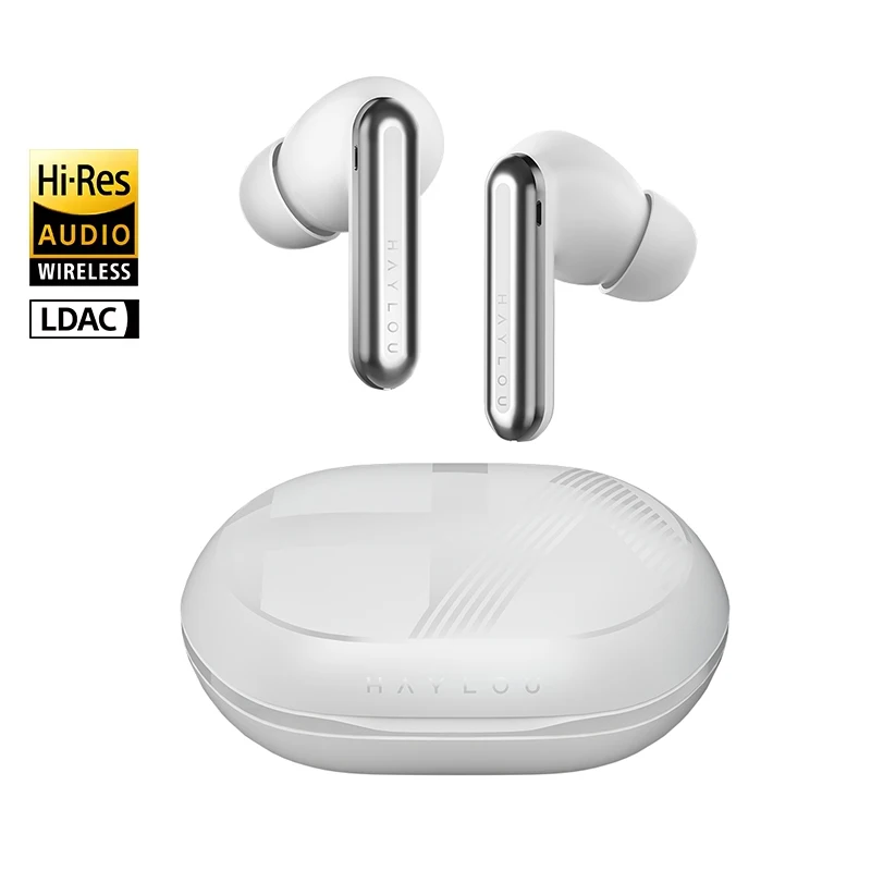 HAYLOU Mori Pro Bluetooth 5.4 Earphones Wireless  43dB Adaptive Hybrid ANC Hi-Res LDAC Earbuds 6 Mic Headphones 28H Battery Life