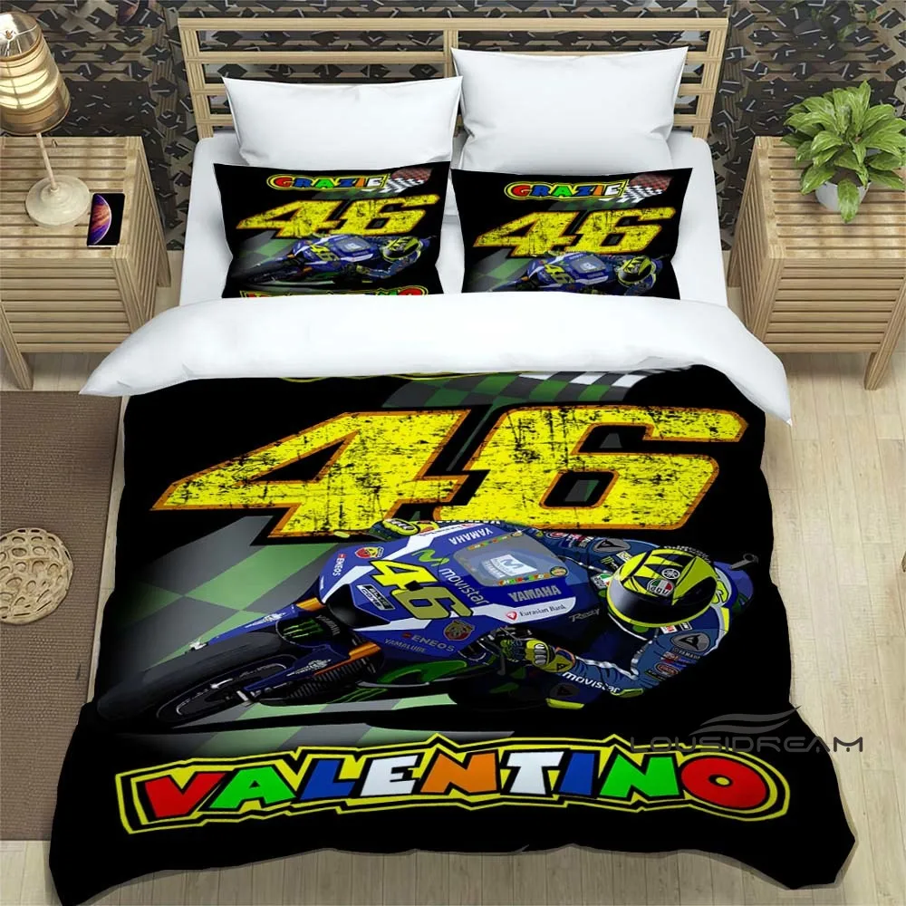 3D Printing VR-46 Bedding Set Exquisite Material Set Duvet Cover Bedding Set Luxury Birthday Gift