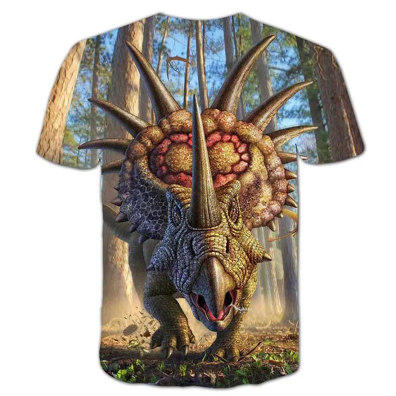 3-14 Jahre Baby Jungen Dinosaurier T-Shirt Kinderkleidung Kinderkleidung Jungen Mädchen T-Shirt Sommer Cartoon Tops Kurzarm-T-Shirts – Detail 8