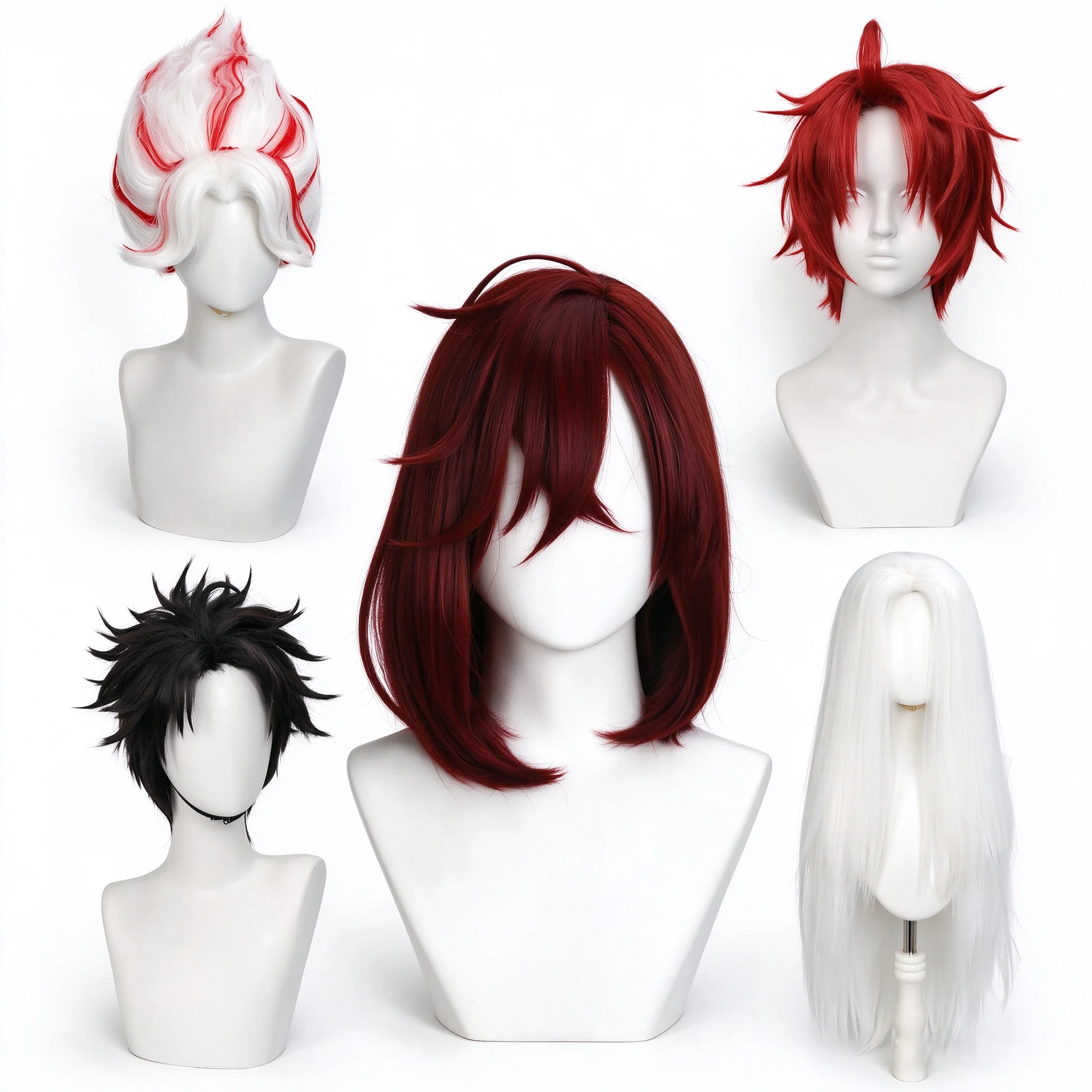 Dandadan Cosplay-Perücke Momo Ayase Okarun Ken Takakura Jiji Turbo Granny Hitzebeständige Synthetische Anime-Cosplay-Perücke für Halloween
