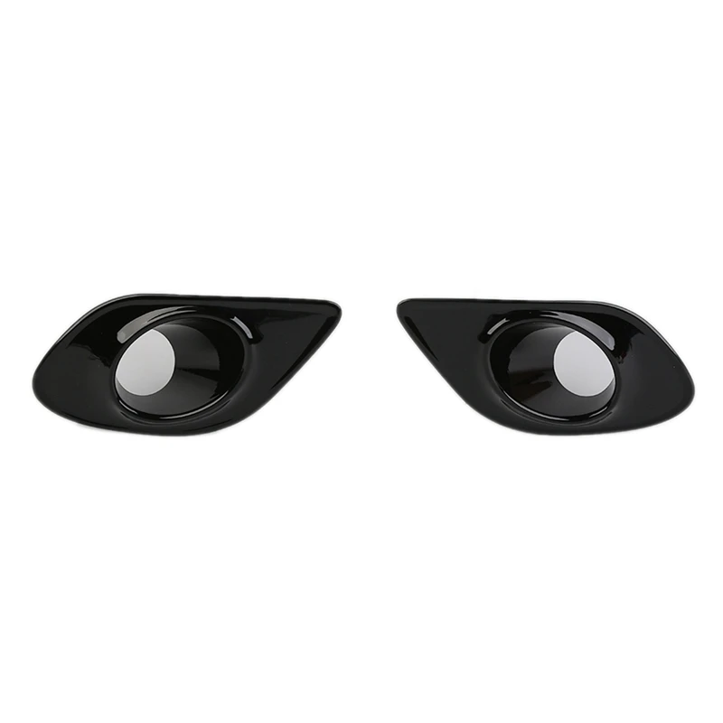 2PCS Fog Light Lamp Cover Car Front Fog Light Lamp Bezel Decoration Cover Trim For Dodge Charger 2015-2022 Accessories ,Black