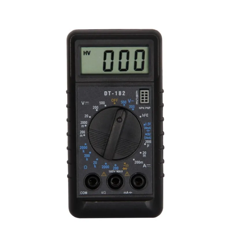 Imagem -02 - Multímetro Digital Handheld Dt182 Ultra Fino Mini Multímetro