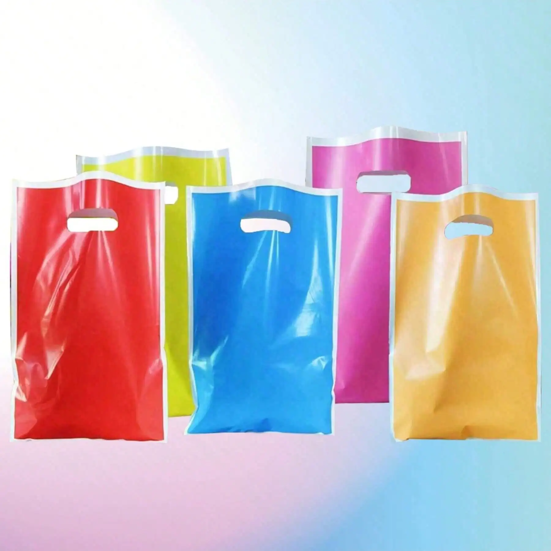 30 Stück einfarbige Geschenktüten, erhältlich in verschiedenen Farben, geeignet für Geburtstage, Feste, Hochzeiten, Partys und zum Verschenken – Detail 1