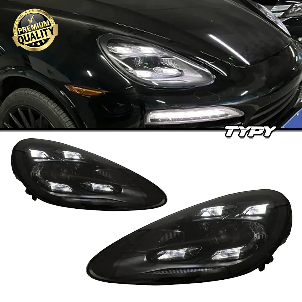 

TYPY для Porsche Cayenne 958 958.1 2011-2014 автомобильные аксессуары, обновление фар 2023, фара в сборе, светодиодные фары