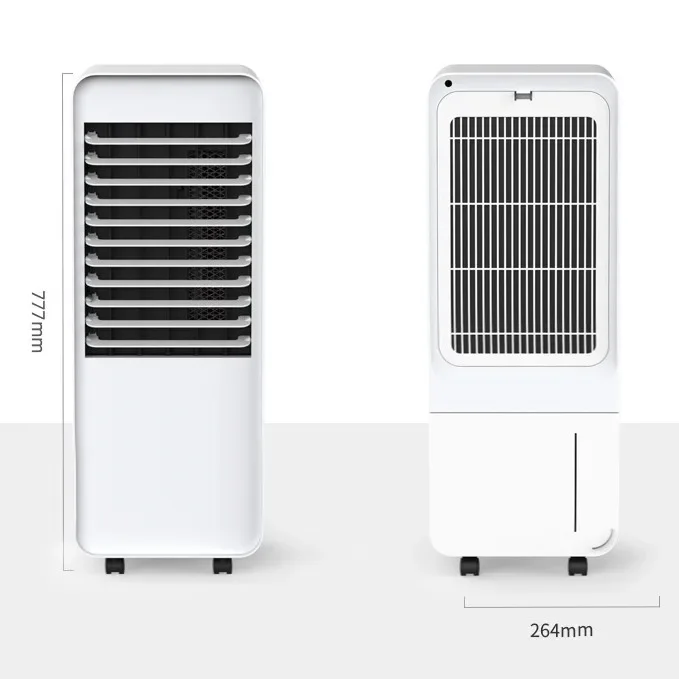 Small mobile cooling fan summer cooling and humidifying intelligent electric fan