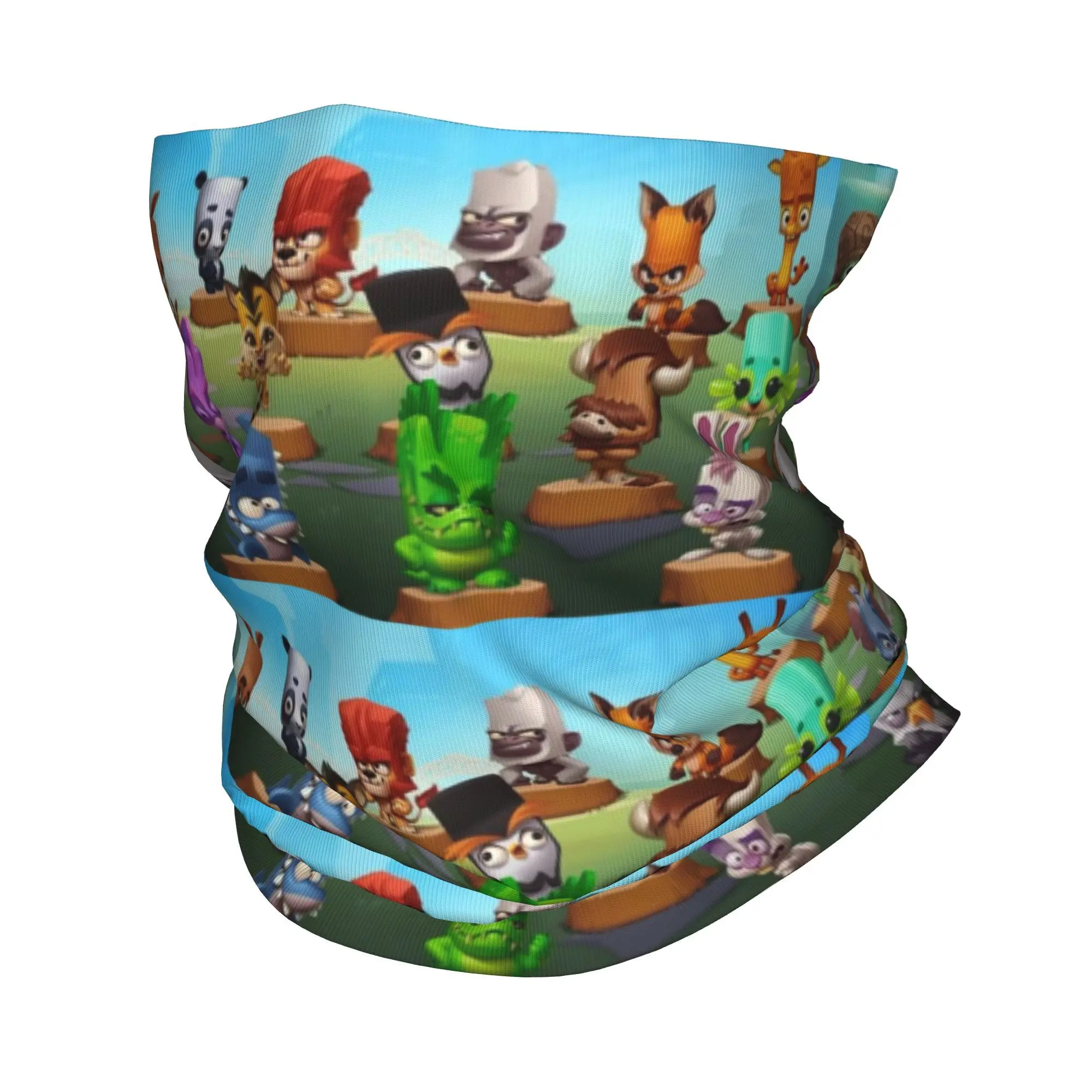 Zooba 배틀 아레나 Bandana Neck Gaiter 프린트 마스크 스카프 따뜻한 모자 사이클링 남성 여성 성인 올 시즌