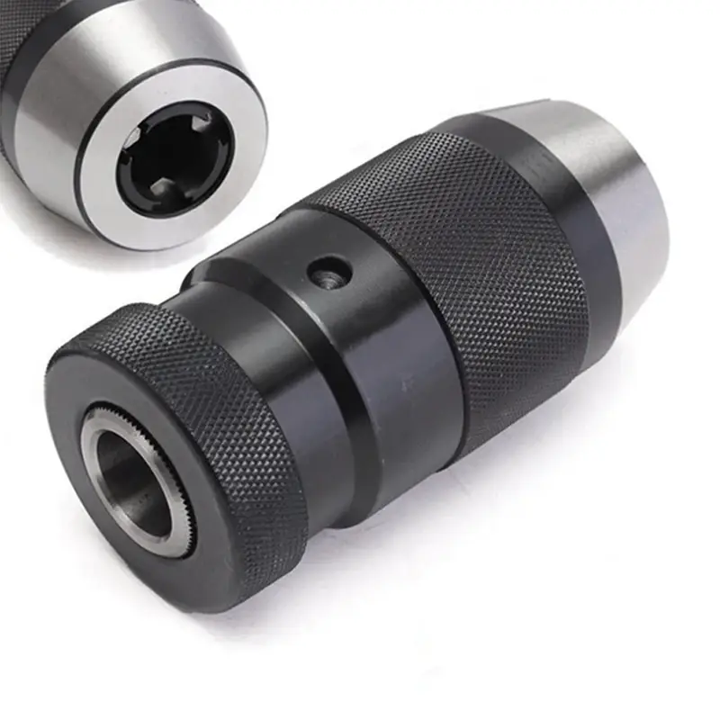 2025 newest  automatic lathe drill chuck 16 mm 13mm chuck drill B10 B12 B16 B18 B22 Self Tightening Drill Chuck Keyless Drilling - Image 4