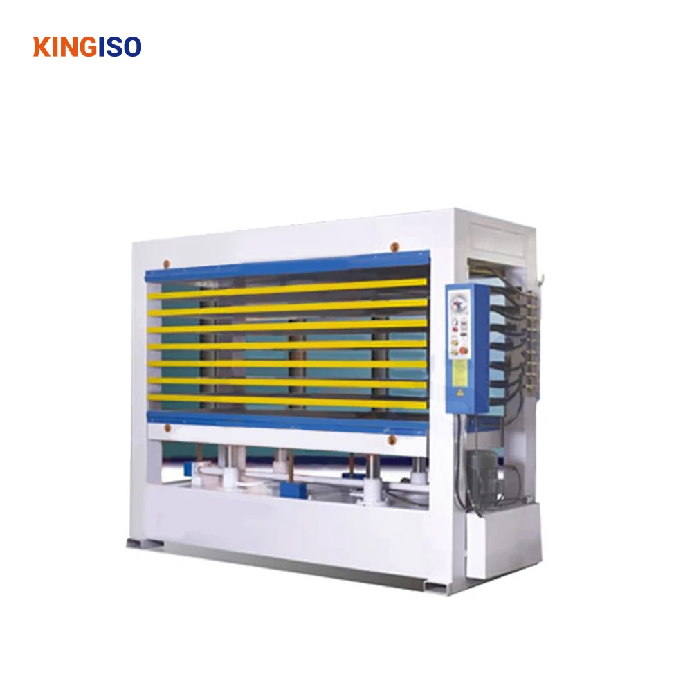 KINGISO Vulcanized Doormats Bamboo Core Melamine Wood Block Board Hot Press Machine