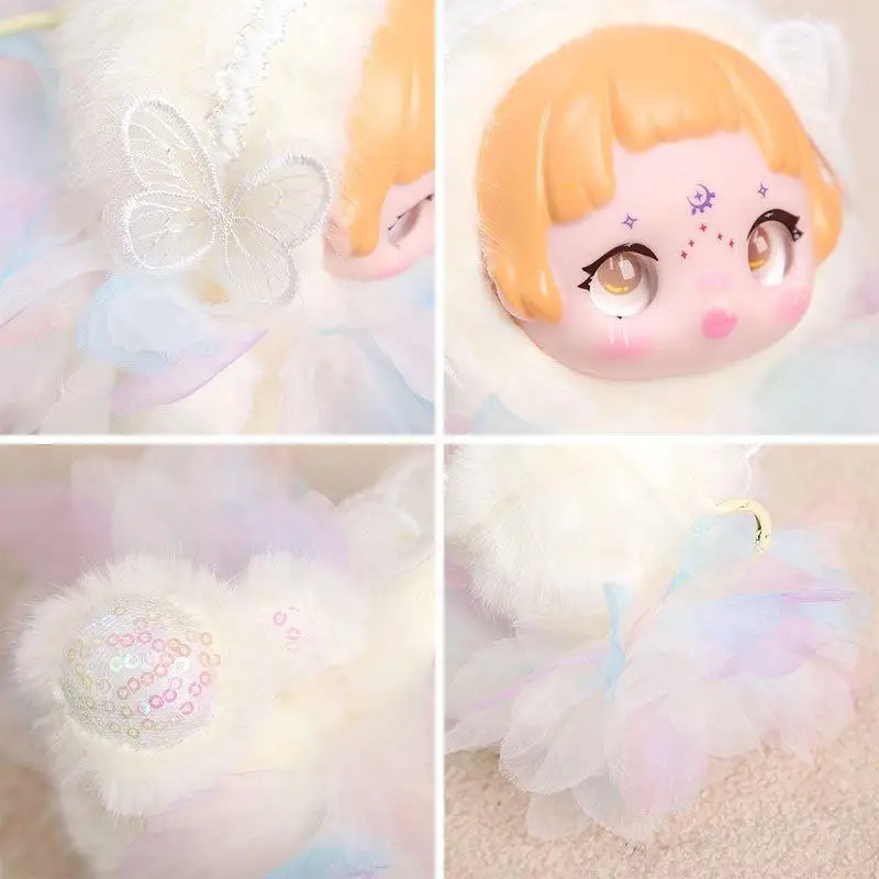 Cute Fairy Plush Doll Toy Pendant Keychain Desktop Ornaments Backpack Bag Hangings Decoration Car Keyring For Women Girls Gift - view 6