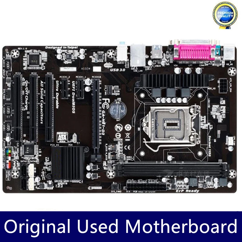 

GA-H81-D3 H81-D3 H81 original motherboard Socket LGA 1150 DDR3