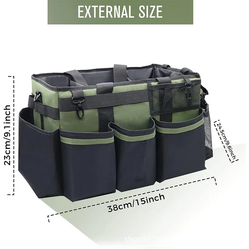 Large‑capacity Crossbody‑wearable Car Storage Professional Cleaning Tool Kit, Housekeeping Cleaning Bag