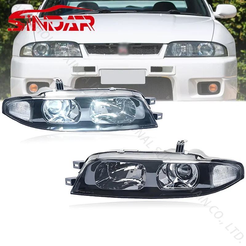 

SINDAR Высококачественная фара для Nissan Skyline R33 GTR 1993-1996, авто OE фара для Nissan Skyline R33 GTS GTST 93-96