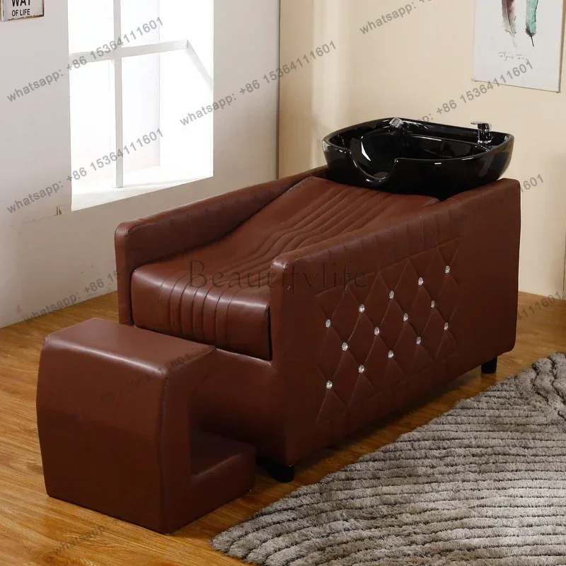 LSTrendy Unique Shampoo Bed Thaise Personalized Professional Vintage Head Spa Equipment Nordic Commercial Furniture Cadeira 6