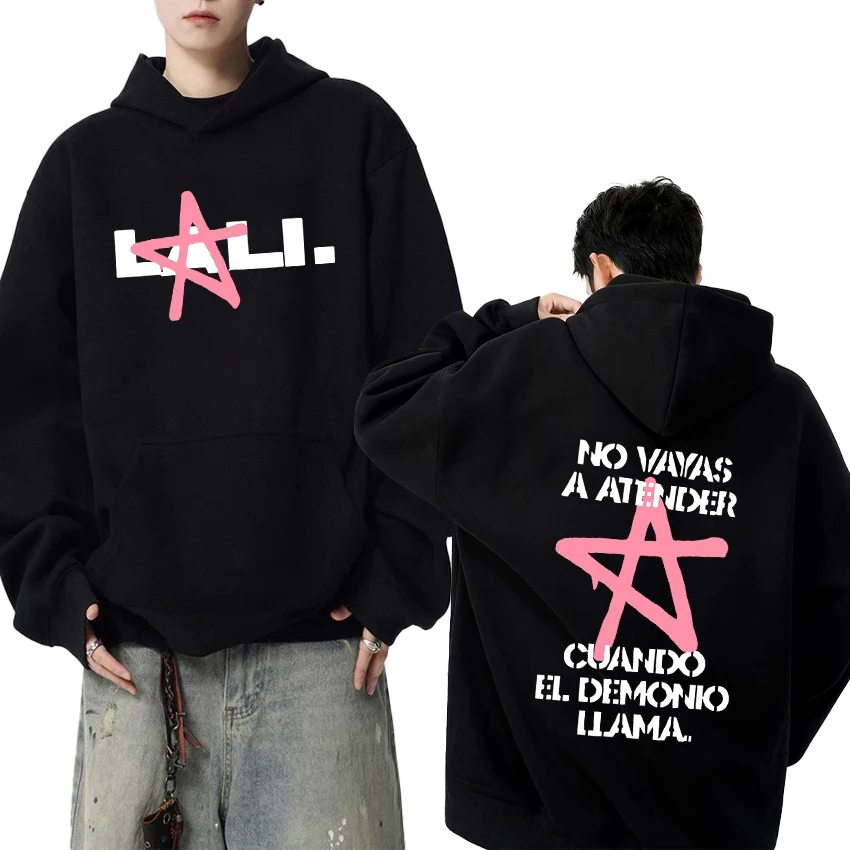 

Hot Singer Lali Esposito Tour 2025 Double Sided printed Hoodie Autumn Winter Men women fashion Sweatshirt Unisex Fleece pullover