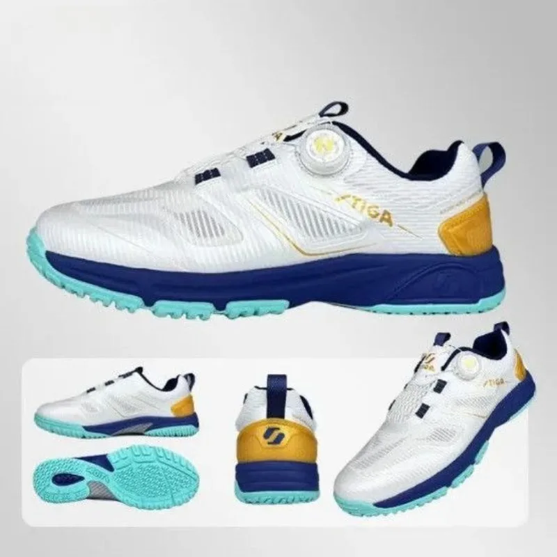 2026 New Luxury Badminton Mens Shoes Anti-Slip Indoor Court Mes Shoes Unisex Tennis Men Shoes Quick Lacing Table Tennis Man Shoe