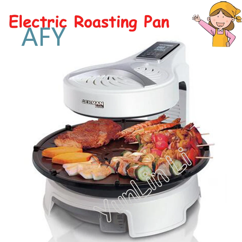 Electric Barbecue Pan for Household Frying Oven Electric Roasting Pan for Korean Grill Machine Skillets Cooking Pot for