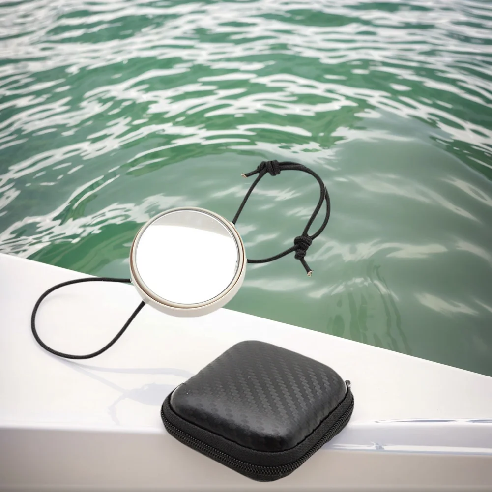 1/2Pcs Scuba Diving Rearview Mirror Adjustable Marine Rearview Mirror W/ Lanyard Underwater Observe Device for Scuba Snorkeling