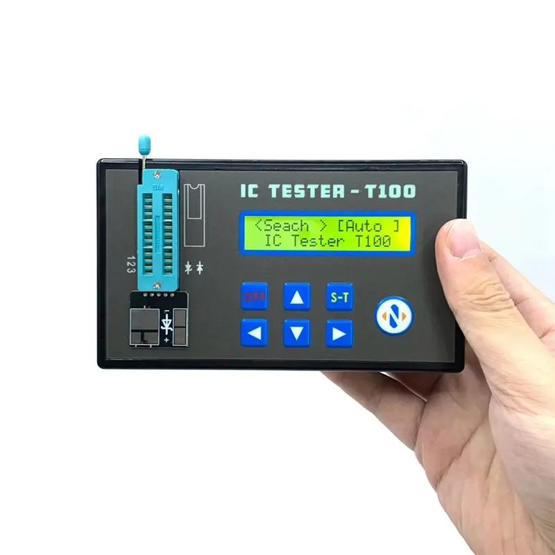 ABRW-IC Chip Testing Tool T100 Integrated Circuit Tester Transistor Diode Rechargeable Battery Operated Device