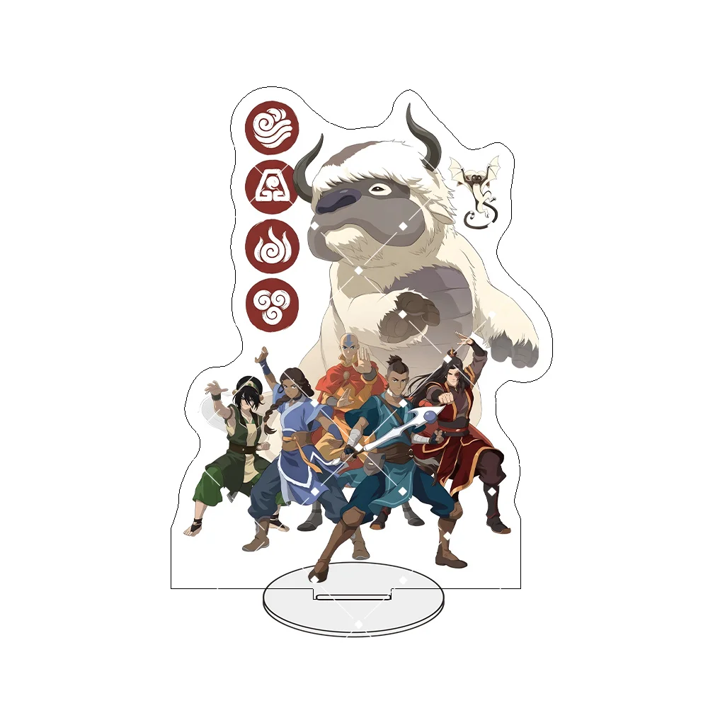 15CM Anime Avatar: The Last Airbender Acrylic Keychains Stand Model Ornament Accessories Goods Christmas Gifts