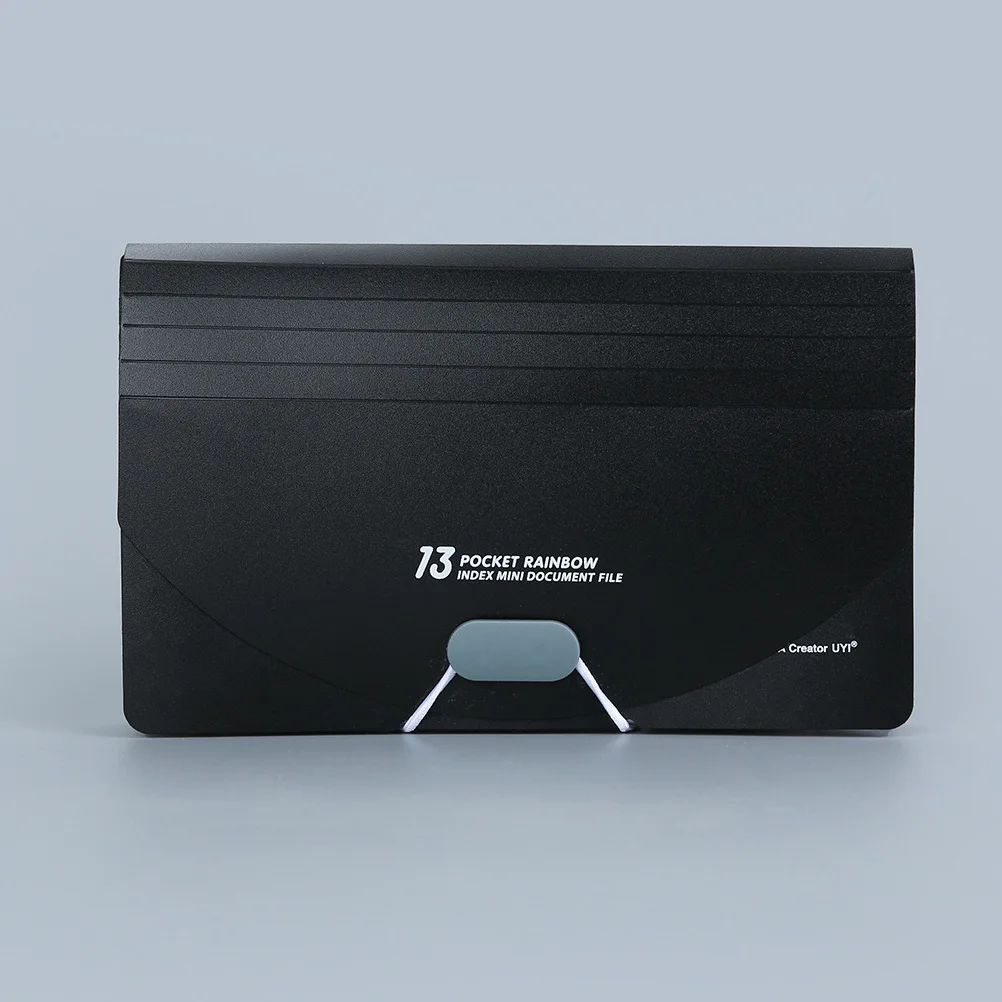 Porta ricevute A6 con chiusura laterale Cartella di file espandibile Mini organizer per fisarmonica Organizzatore di documenti portatile a 13 scomparti