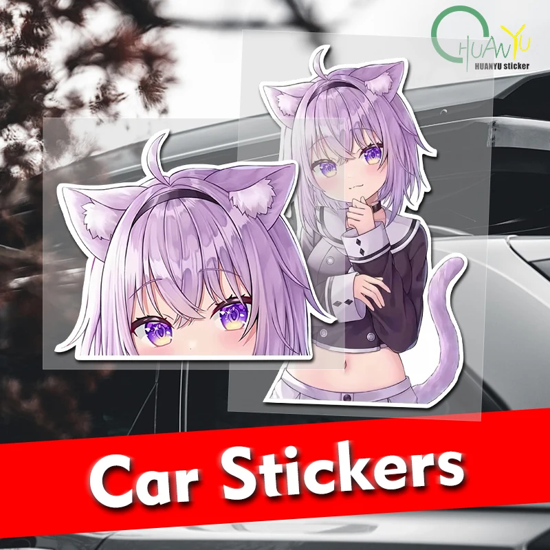 

Для Hololive Nekomata Okayu милая наклейка на стену водостойкая виниловая наклейка в стиле аниме гостиная ванная комната спальня компьютерный декор