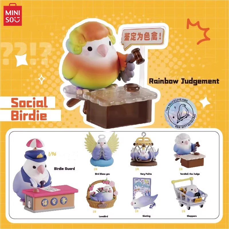 MINISO Civilized Bird Taro Ball Contemporary Social Poultry Current Situation Series Blind Box Children's Toy ModelBirthday Gift