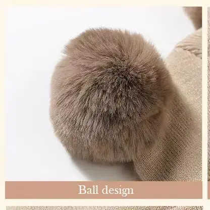 가을 겨울 아기 따뜻한 니트 모자 폼폼 달린 어린이 니트 비니 모자 단색 아동용 모자 남아 여아용