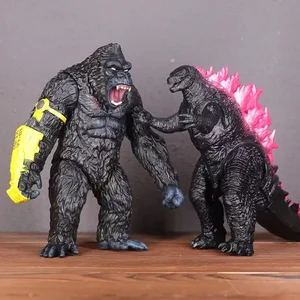 Godzilla VS Kingkong Action Figure Oversized Gojira, brinquedos modelo de articulações móveis, cola macia, King Ghidorah, Kid Gift, Novo, 2022, 17-30cm 12 principais vendas boneco godzilla 30 cm - №7