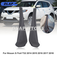 2PCS For Nissan X-Trail T32 For Rogue 2014-2018 Front Windshield Wiper Side Trim Engine Hood Cover Front Fender Cowl Cover