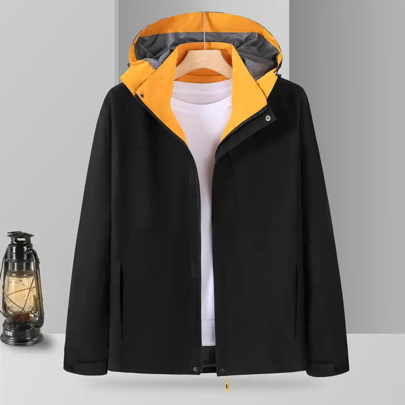 

2025 Autumn/Winter New Men's and Women's Hooded Trench Coat Outdoor Fashion Jacket Casual Loose Street Wear Light Windproof Coat