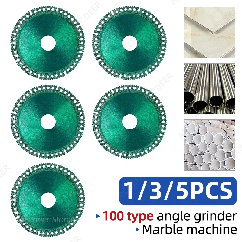 

Grinder Indestructible Discs, Diamond Metal Cutting Discs 1/3/5 Pieces Tile Rock Slab Slice Marble Color Steel Tile Saw Blade