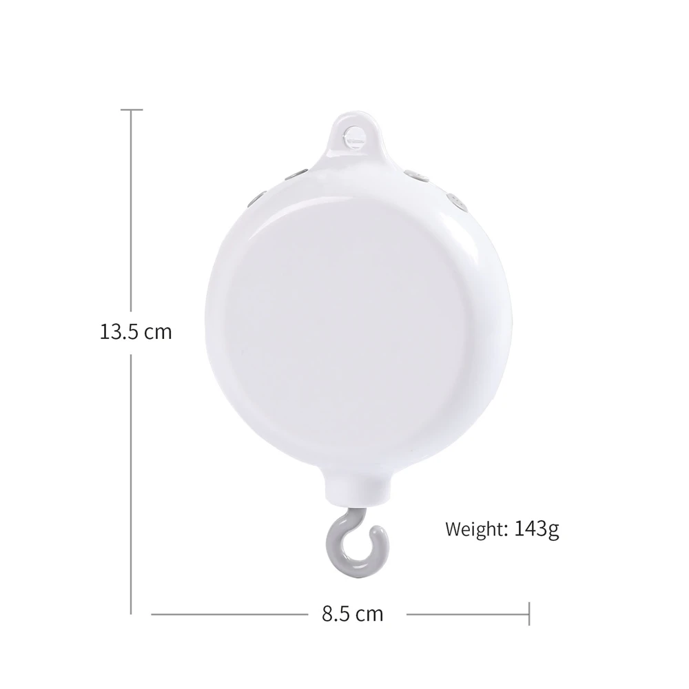 Baby Rattle Toys 0-12 Months White Rotary Mobile On The Bed Newborn Music Box Bed Bell Toy Holder Bracket Bluetooth/Remote Box