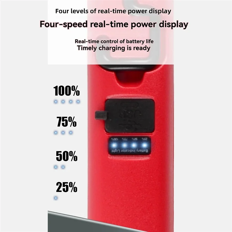 ABJY-メカニック用作業灯、LED作業灯、4400Mah充電式磁気ライトバー、自動車工具コードレスアンダーフード