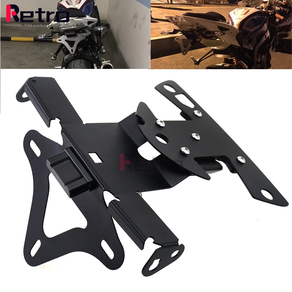 License Plate Holder for BMW S1000RR 09-18 S1000R 14-20 HP4 12-14 S 1000RR R Accessories Tail Tidy Fender Eliminator Bracket