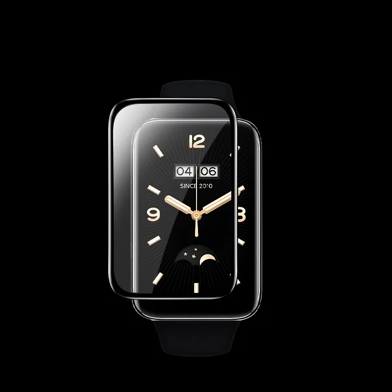 3 قطعة فيلم شاشة واقية ل شاومي الفرقة 7 برو المضادة للخدش دائم ثلاثية الأبعاد فيلم مركب منحني الساعات الذكية حماية Accessori