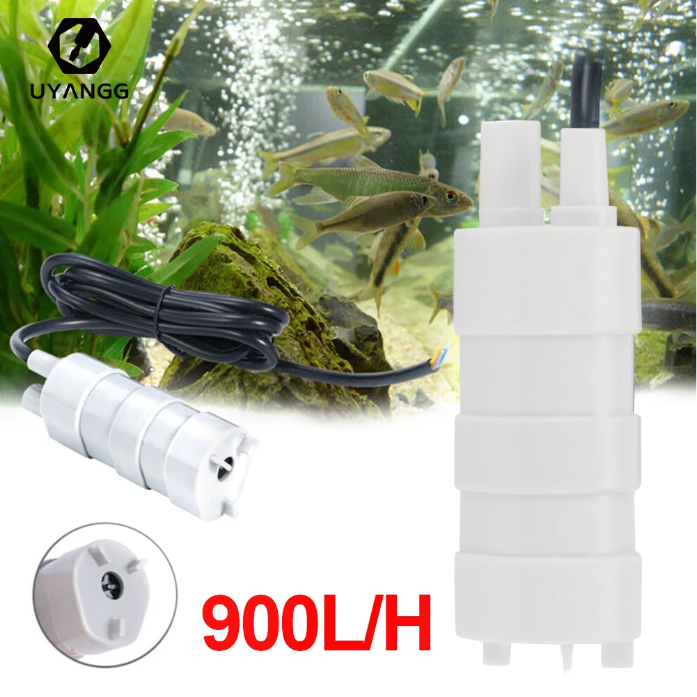 DC 12V Submersible Water Pump High Flow 900L/H 5M Whale Pump High Quality Camper Motorhome Engineering Plastics Pump Diy Kit