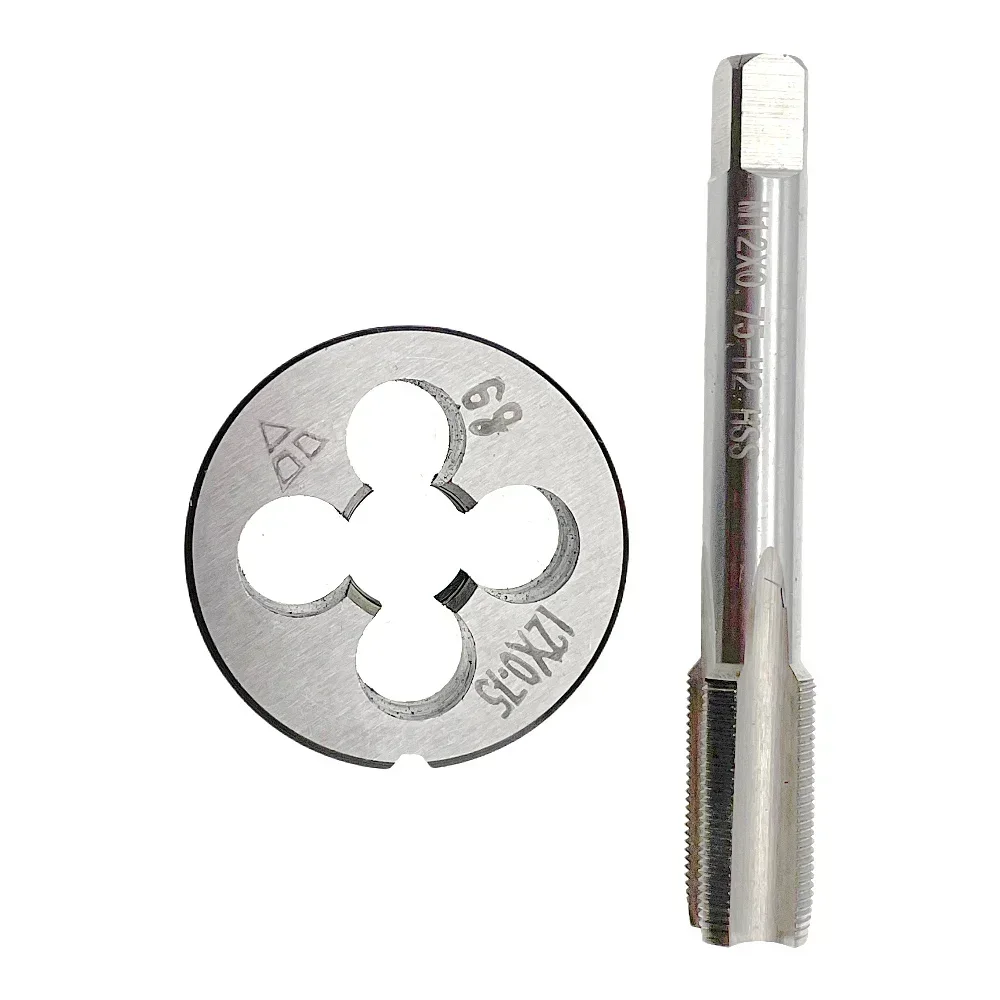 Right Hand M12x0.75 Metric Tap and Die Set  M12x0.75 RH Threading Tool