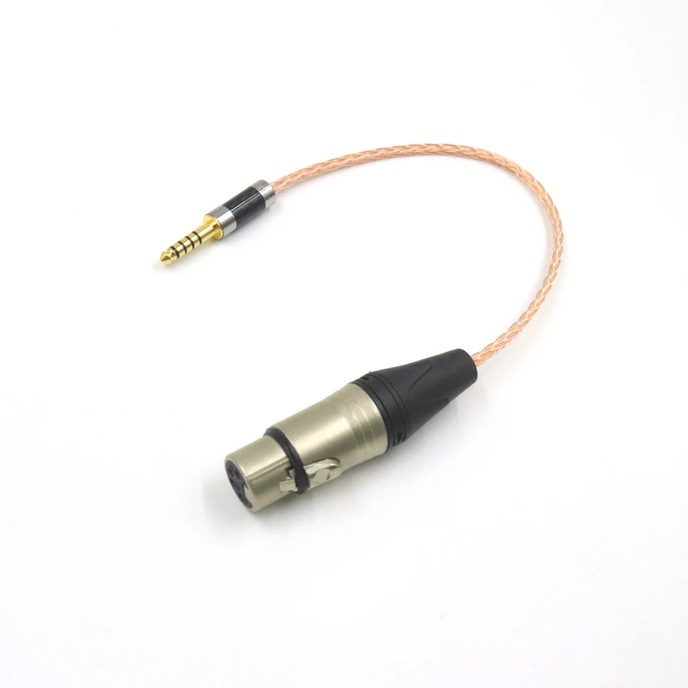 

New 4 Pin XLR Balance Female to 4.4mm Male Balance Adapter Audio Cable HiFi Earphone Extension Cable