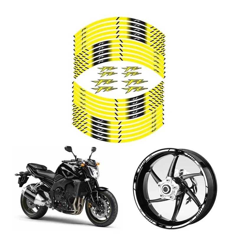 For YAMAHA FZ1 FZ6 N/S FZ8 FZ25 FZ6 FZ150 FZ350 FZ400 FZ7 FZ750 FZ8 Motorcycle Parts Contour Wheel Decoration Decal Sticker - B