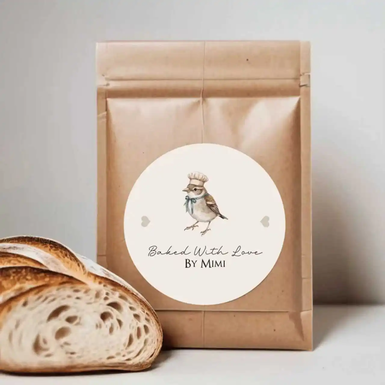 500 قطعة من الملصقات الشخصية المخصصة (للحفلات الزفاف والمعمودية والحفلات وتغليف الهدايا)