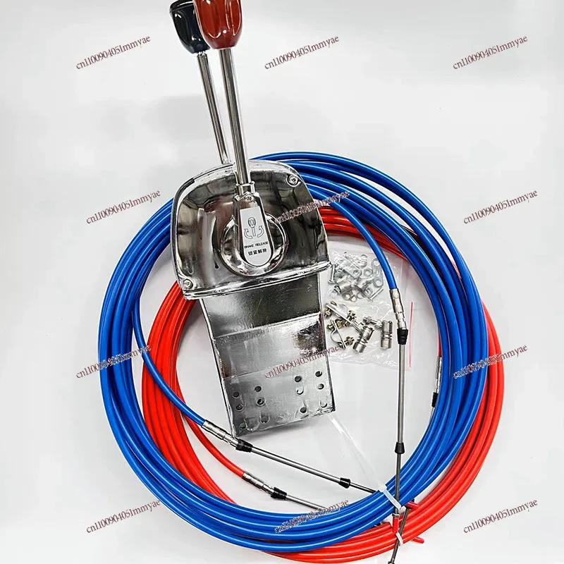 

Marine Throttle Head Double Handle Throttle Controller Cable Pulling Manipulator External Unit Universal Gear Soft Axis