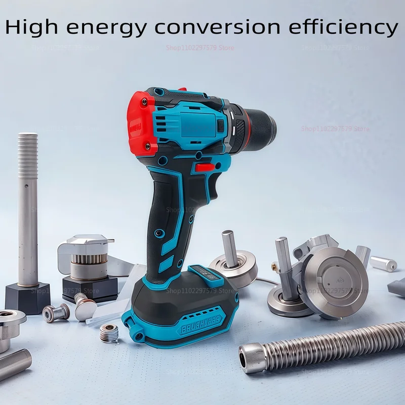 10 مللي متر مفك مثقاب كهربائي بدون فرشاة 2-Speed اللاسلكي تأثير أداة السلطة للمنزل GarageDIY18V بطارية متوافقة مع لا بطارية