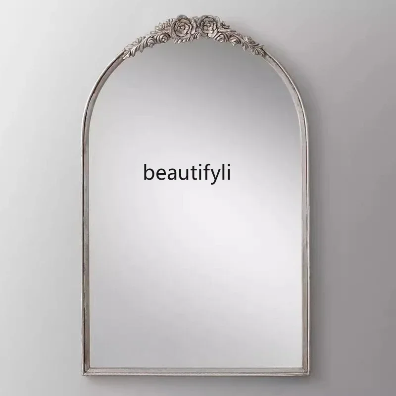 

smt03 ss03 European retro vanity mirror household toilet bathroom mirror smart LED American vanity table decorative mirror